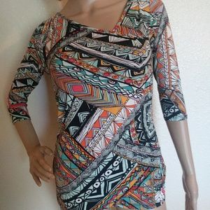 Weston Wear Abstract Boho top
